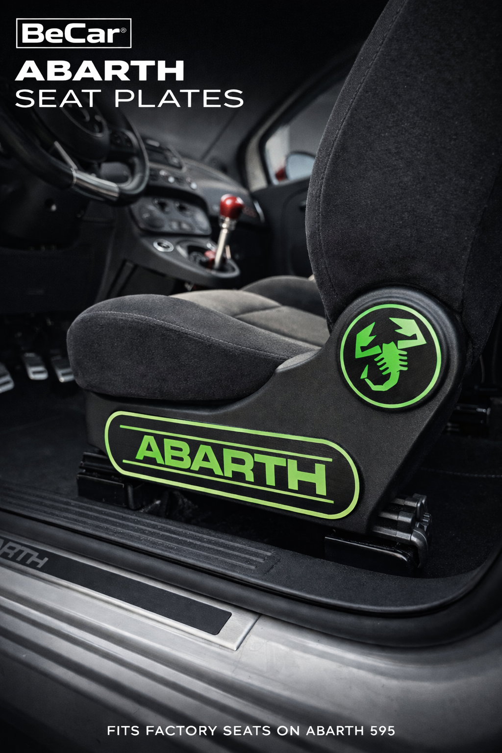 Seat Plates/Inserti Laterali Sedili OEM Style – Abarth 500 595/695