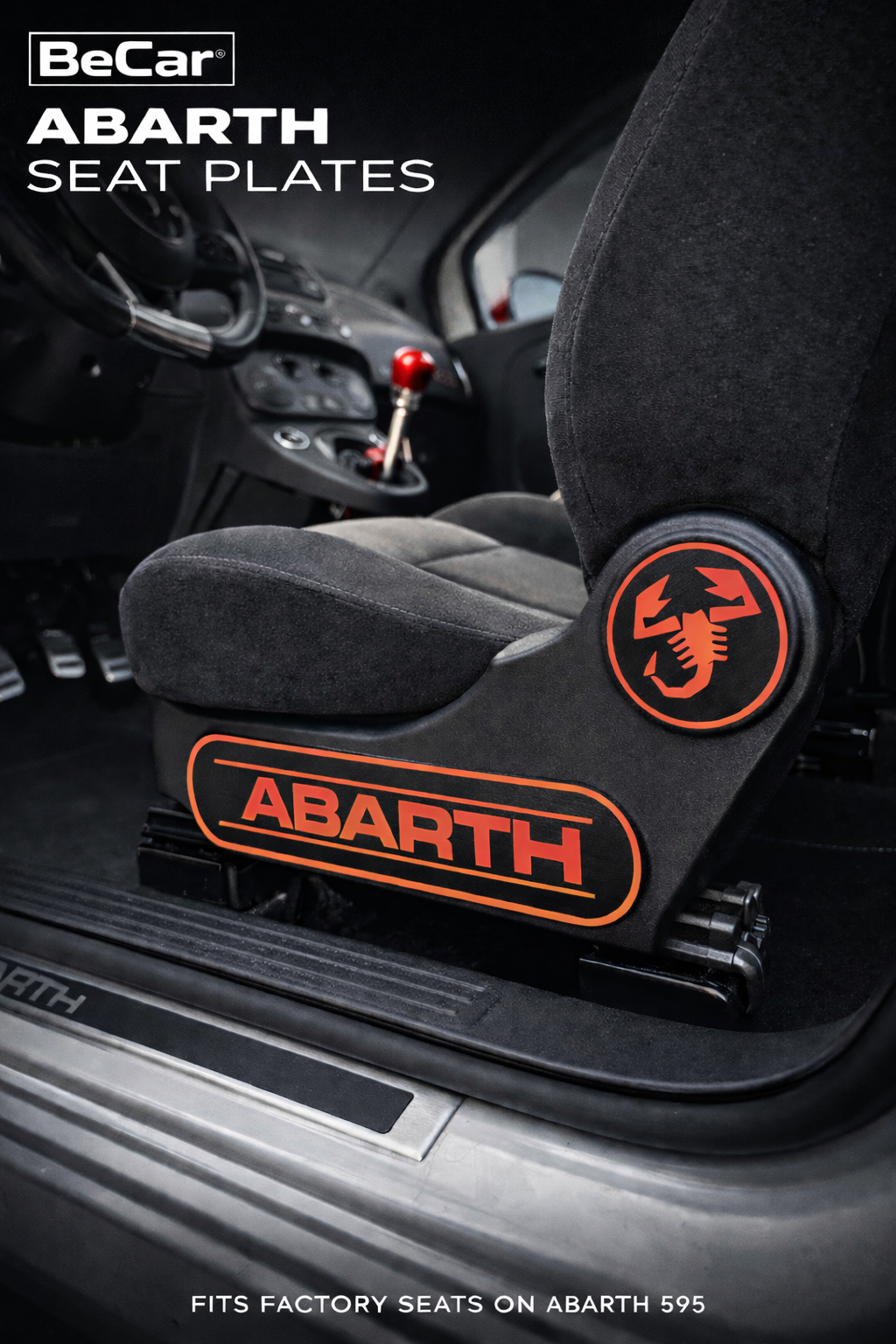 Seat Plates/Inserti Laterali Sedili OEM Style – Abarth 500 595/695