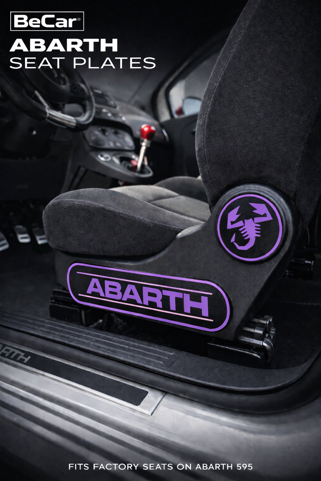 Seat Plates/Inserti Laterali Sedili OEM Style – Abarth 500 595/695