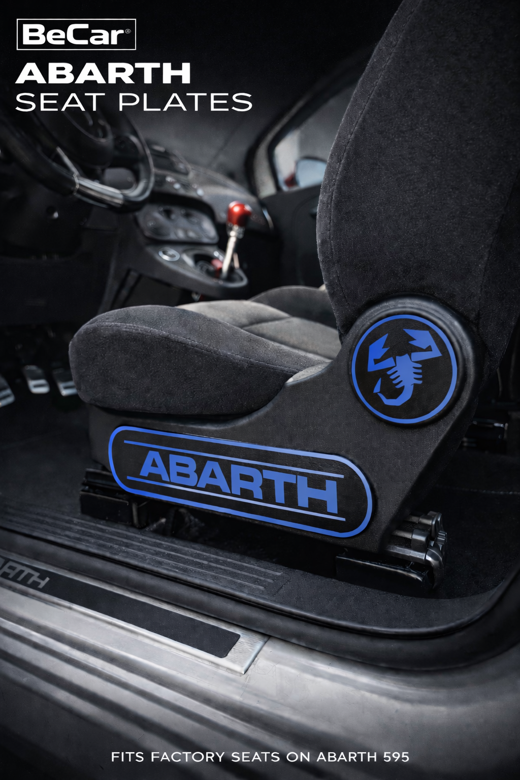 Seat Plates/Inserti Laterali Sedili OEM Style – Abarth 500 595/695
