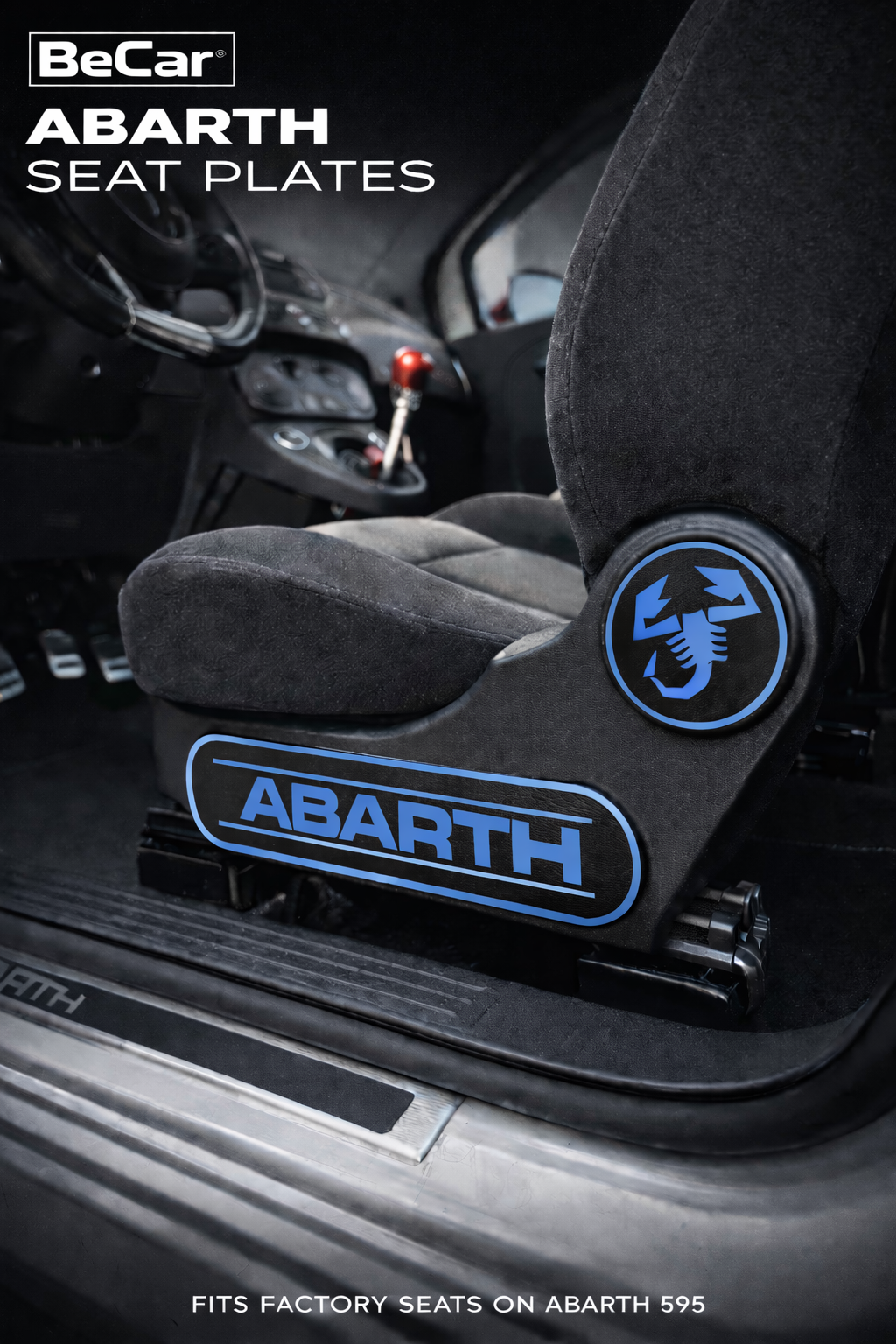 Seat Plates/Inserti Laterali Sedili OEM Style – Abarth 500 595/695