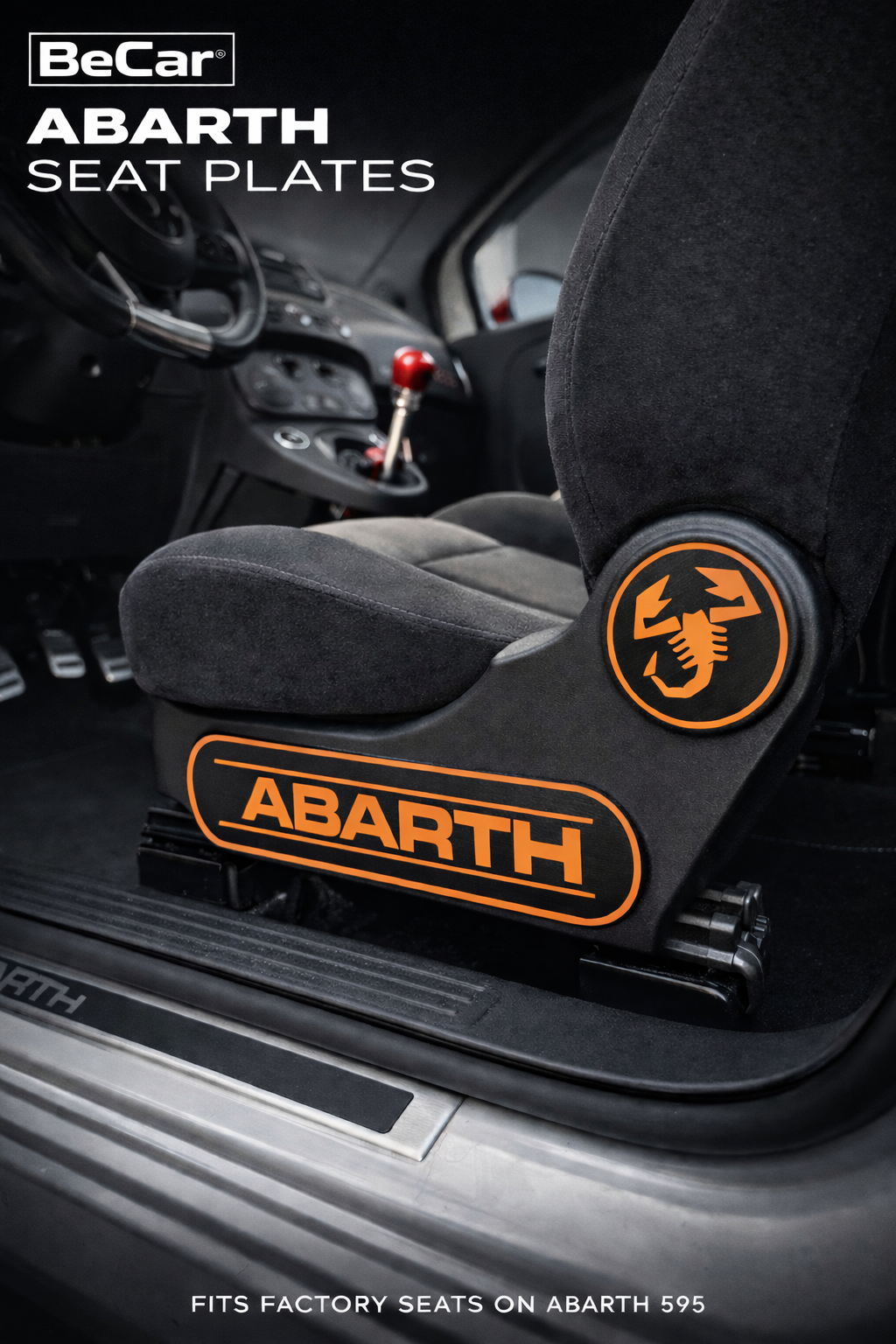 Seat Plates/Inserti Laterali Sedili OEM Style – Abarth 500 595/695
