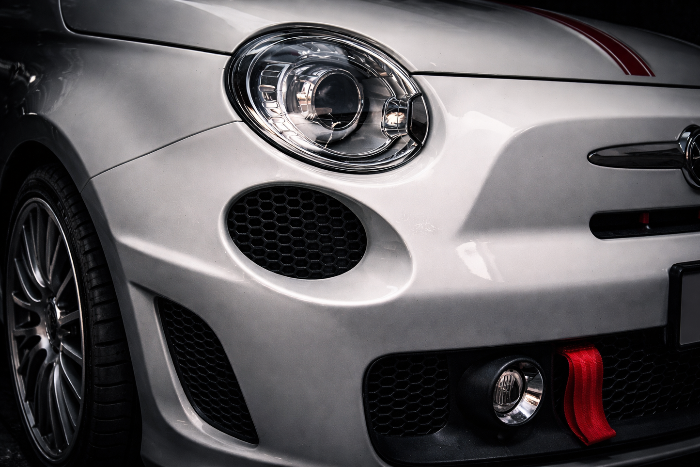 DRL-Gitter für Stoßstange vorne – Abarth 500 PH3 Vor-Facelift