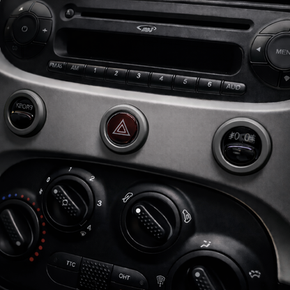 Austausch und Ersatz von Ringclips für mittlere Armaturenbrettknöpfe – Fiat 500 Abarth 595/695