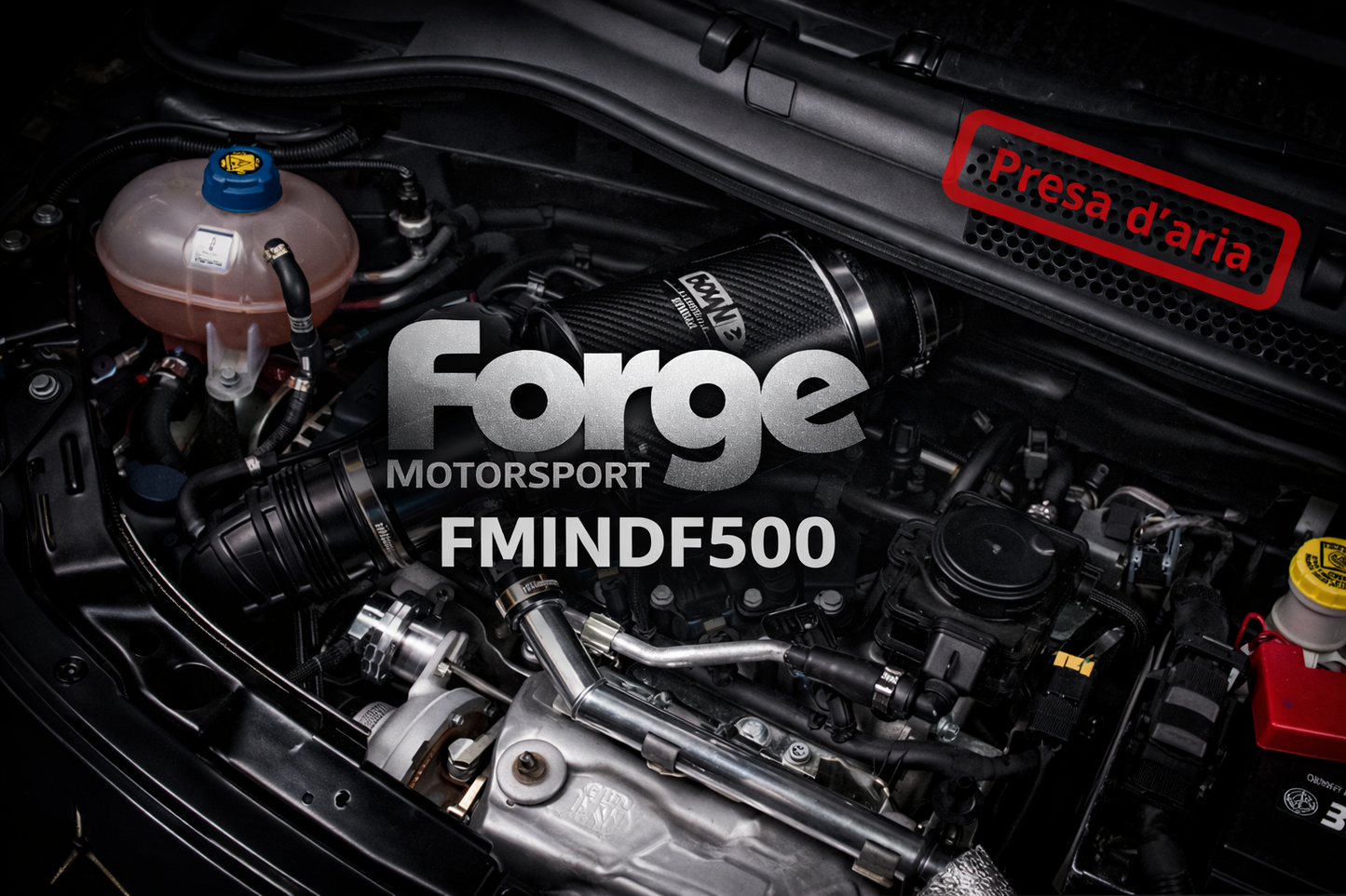 Presa d'aria mostrina sottoparabrezza per aspirazione FORGE    – Fiat 500 Abarth 595/695