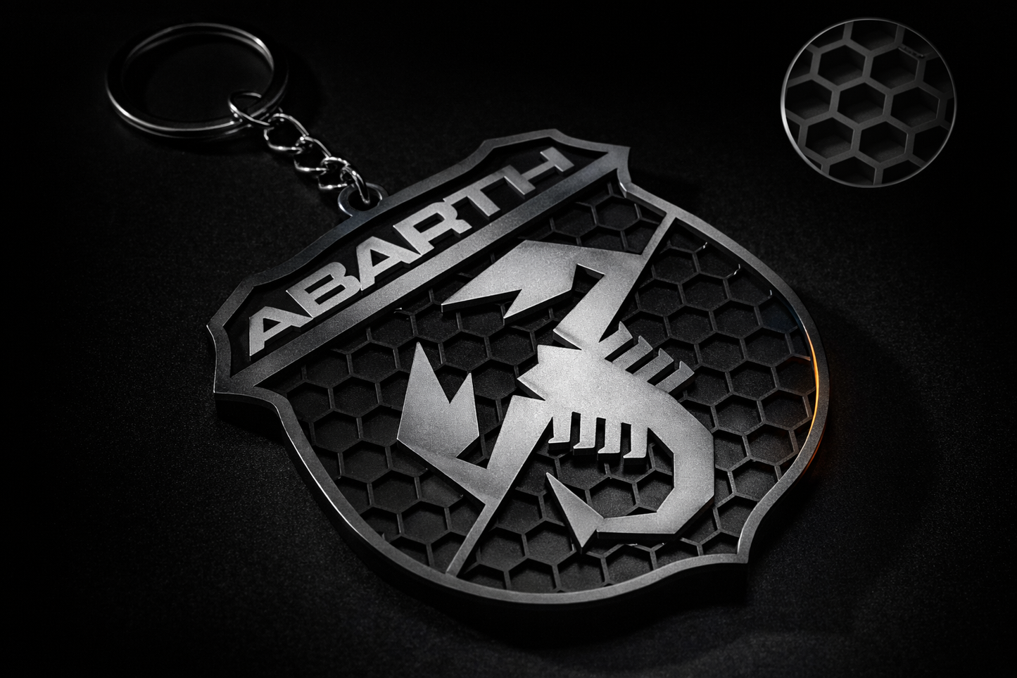 Portachiavi ABARTH logo scudetto – Fiat 500 Abarth 595/695