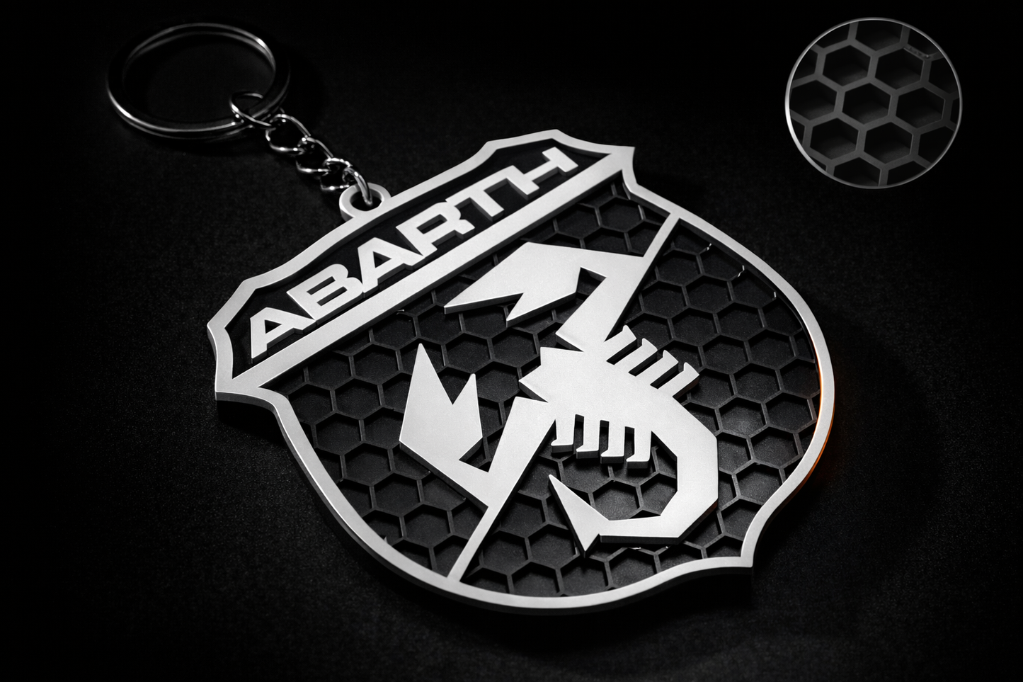 Portachiavi ABARTH logo scudetto – Fiat 500 Abarth 595/695