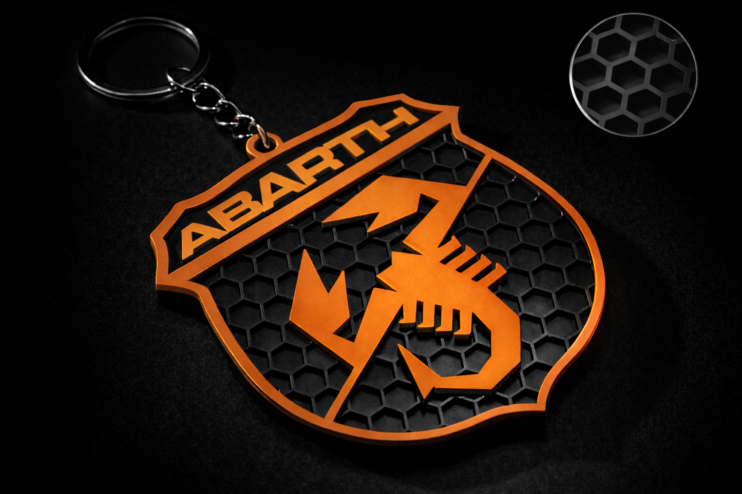 Portachiavi ABARTH logo scudetto – Fiat 500 Abarth 595/695
