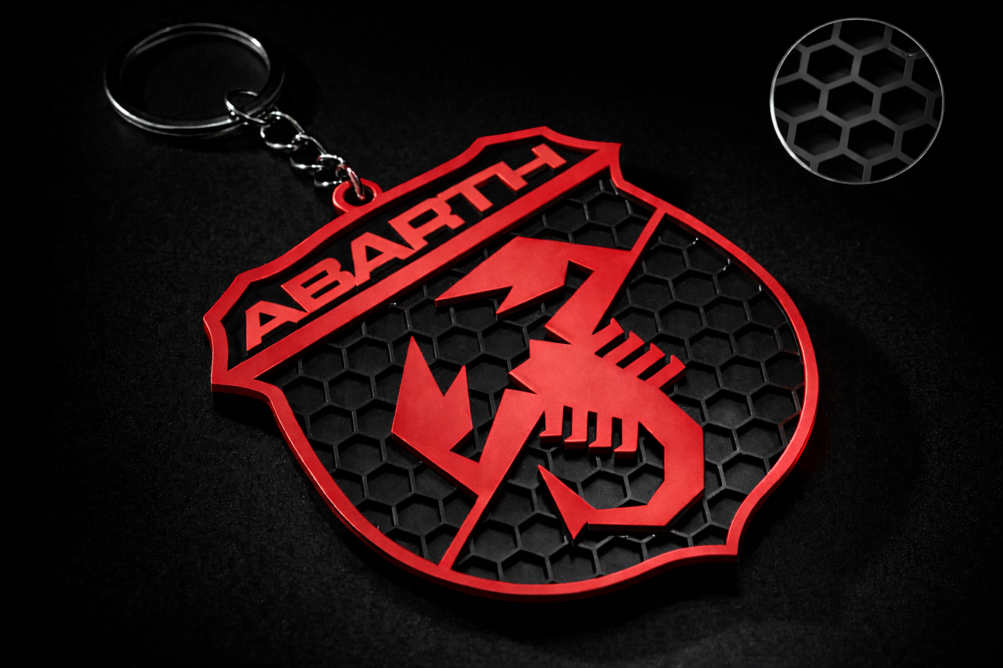 Portachiavi ABARTH logo scudetto – Fiat 500 Abarth 595/695