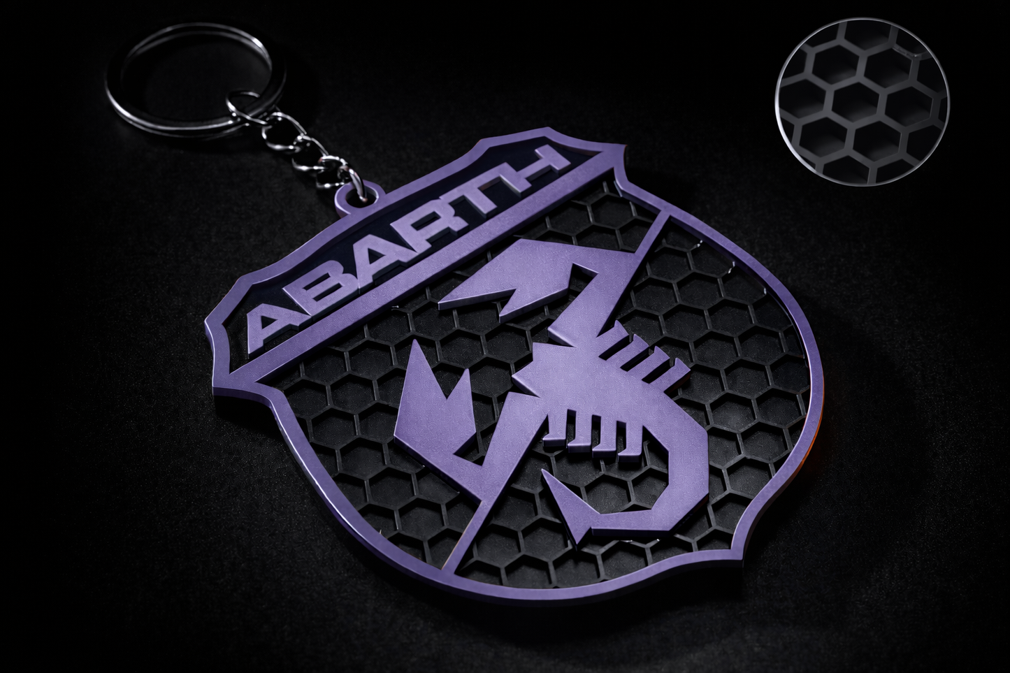 Portachiavi ABARTH logo scudetto – Fiat 500 Abarth 595/695