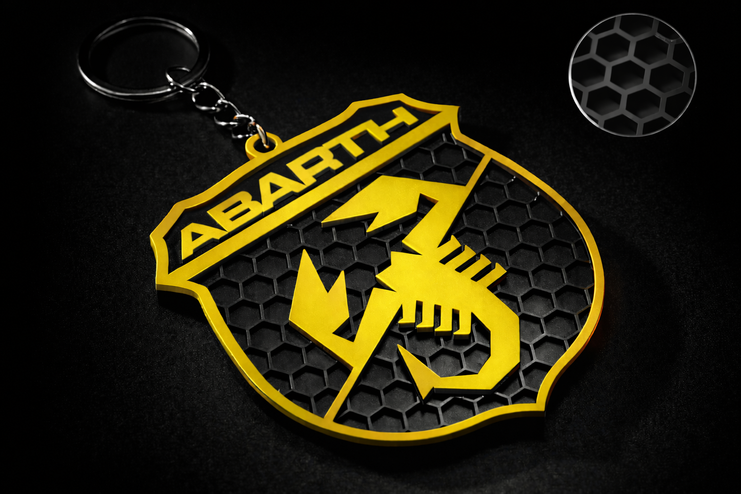 Portachiavi ABARTH logo scudetto – Fiat 500 Abarth 595/695