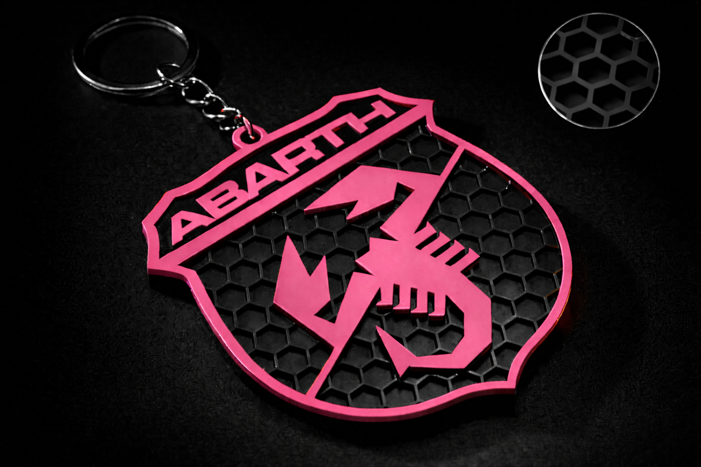 Portachiavi ABARTH logo scudetto – Fiat 500 Abarth 595/695