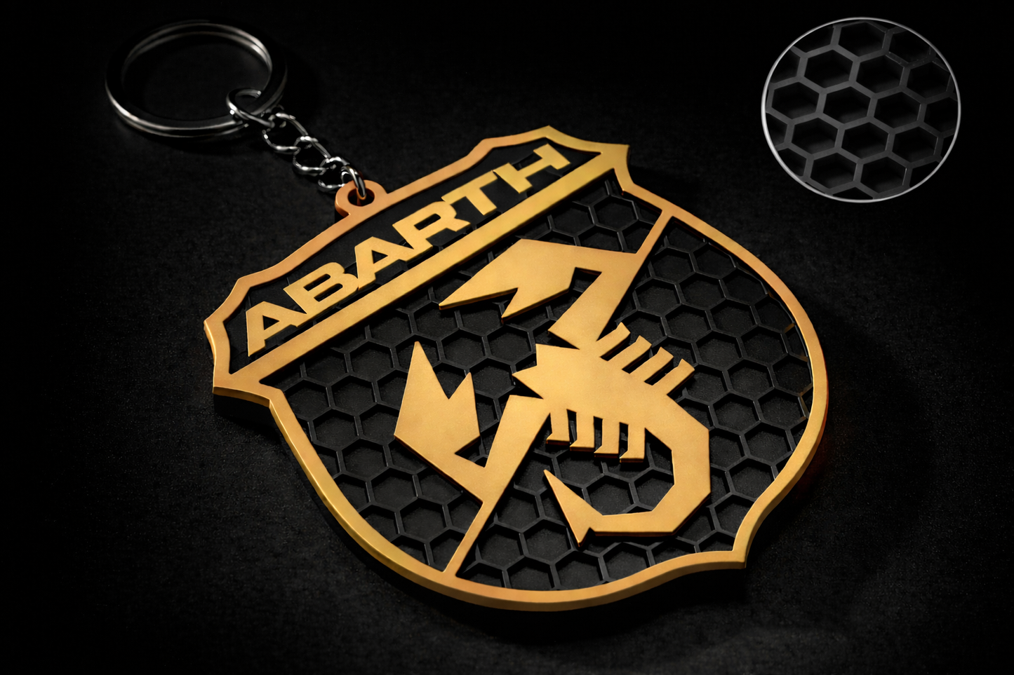 Portachiavi ABARTH logo scudetto – Fiat 500 Abarth 595/695
