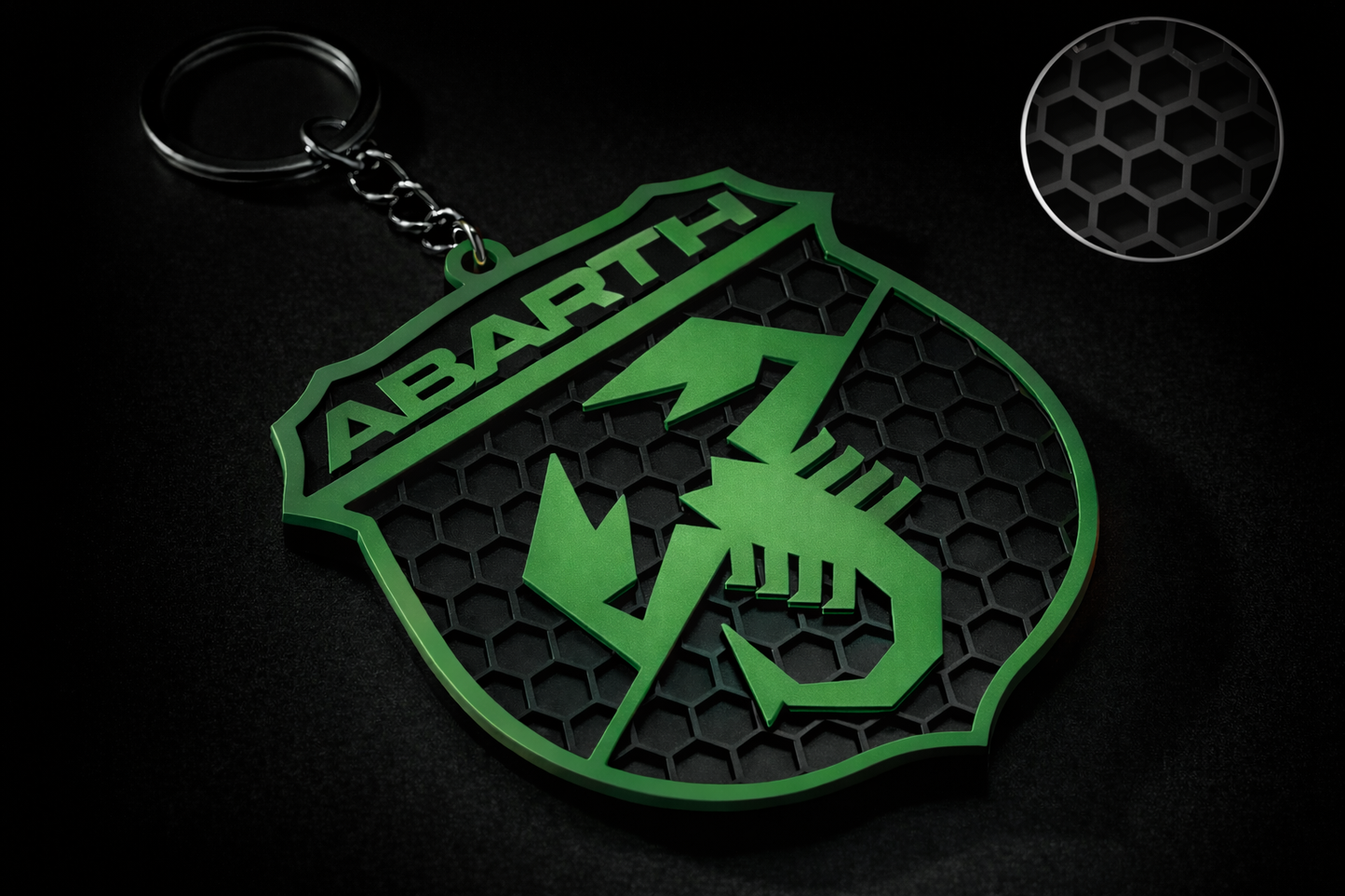 Portachiavi ABARTH logo scudetto – Fiat 500 Abarth 595/695