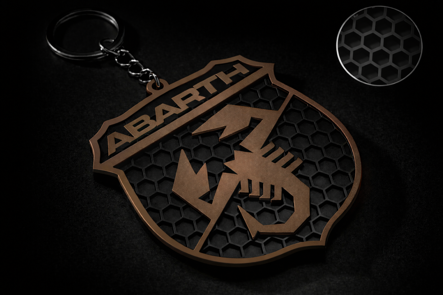 Portachiavi ABARTH logo scudetto – Fiat 500 Abarth 595/695
