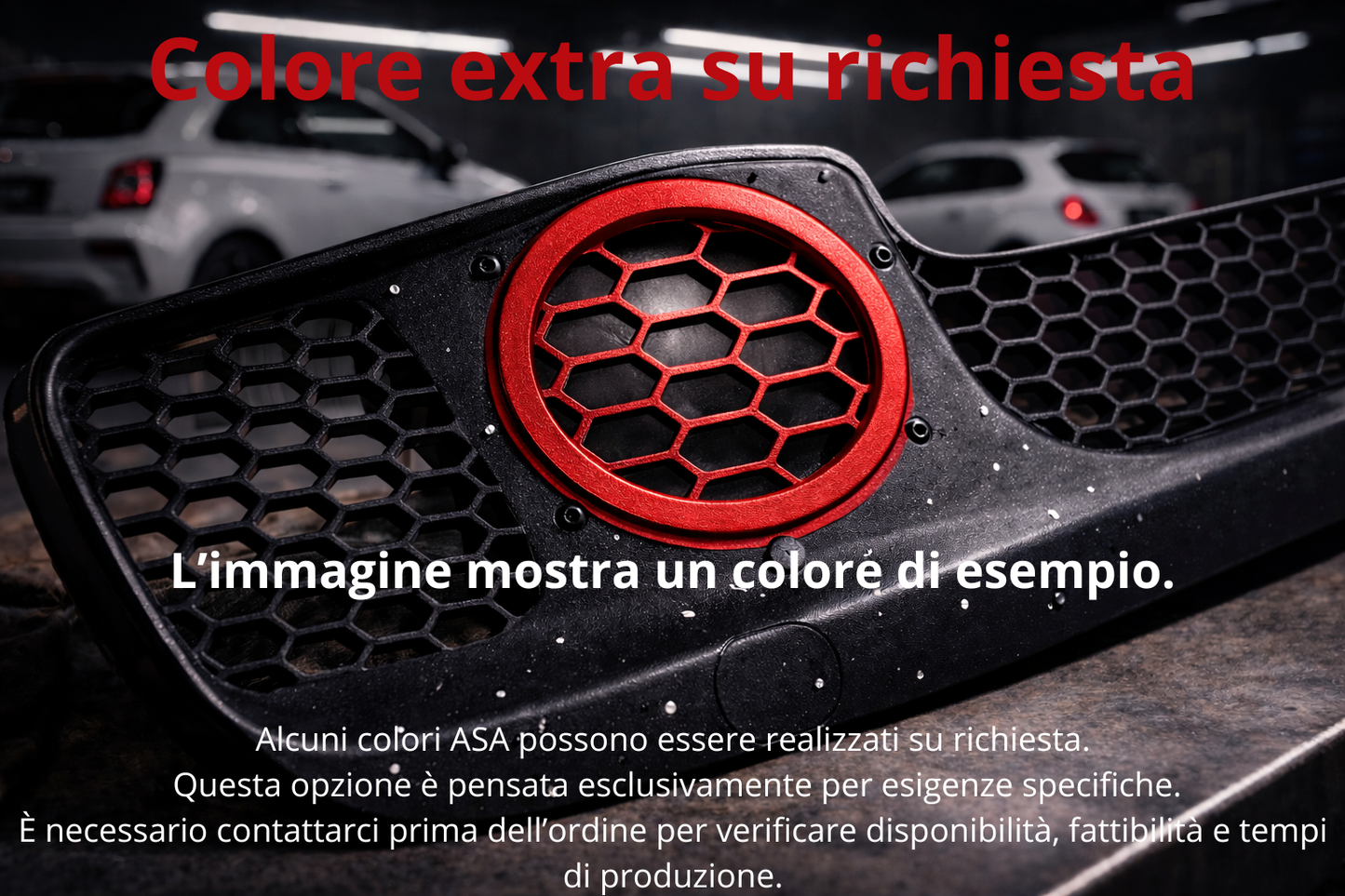 Griglia rimuovi fendinebbia paraurti anteriore – Abarth 500 PH3 pre restyling